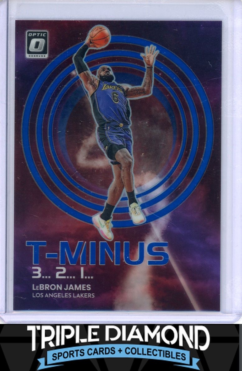 2022-23 Panini Donruss Optic LeBron James T-Minus 3...2...1... Blue #65/85 U107