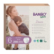 Bambo Nature Hypoallergenic Dream Baby Diapers Size 3 348 Count Led