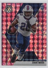 2020 Panini Mosaic Rookies Pink Camo Mosaic Prizm Zack Moss #231 1d2v