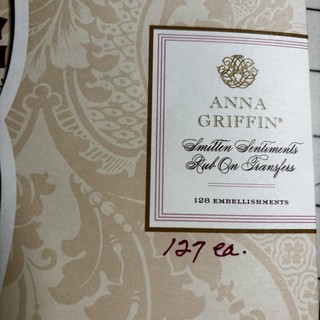 💝Anna Griffin Rub On Transfers. Used 1 Sentiment. 127 Ea Available.