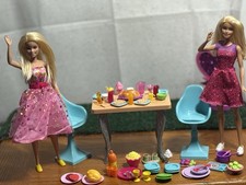 Mattel Barbie and Friends Dinner Party Set Barbie Kitchen Lot See Pics