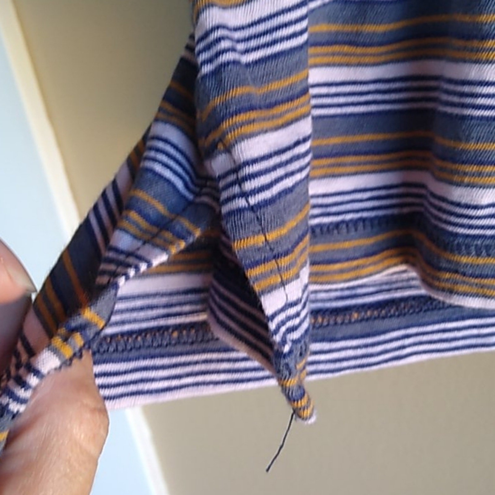 Madewell Turtle Neck Long Sleeve Basic Stripped XL - image 3