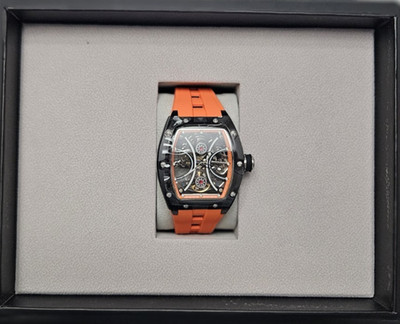 Invicta S1 Rally w/ Skeleton Dial Men's Automatic Watch 44mm, Black/Orange 49020