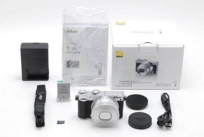 SC: 1177 [NEUWERTIG] Nikon 1 J5 20.8MP Spiegellose Kamera Silber 10-30mm...