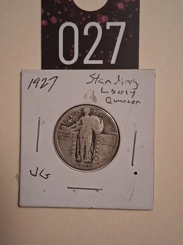 1927 Silver Standing Liberty 25c VG Nice Coin