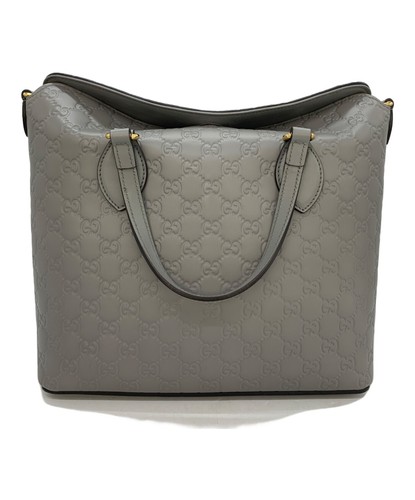 GUCCI Handbag Gray Women's Guccissima 428226 From Japan