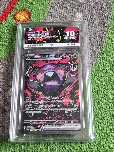 Pokemon TCG- Pitch Black - Morpeko SIR Card , 177/084 ACE PERFECT 10 MINT.