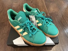 Adidas Grand Court Base 2.0 Green Cream Gum Men’s Trainers BNIB With Tags UK 11