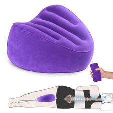 Knee Pillow for Side Sleepers, Leg Sleeping Velvet Purple