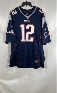 Nike Men's New England Patriots Tom Brady #12 Navy Blue NFL Jersey Sz XXL