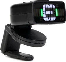 D'Addario Micro Rechargeable Headstock Guitar Tuner - Black
