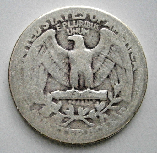 UNITE STATES 1932, 1935S, 1937D, 1938, 1940S, 1951S Silver Quarters, circulated. - Picture 9 of 13