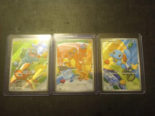 Pokemon First Partner Pack Kanto Starters: Bulbasaur, Charmander, Squirtle