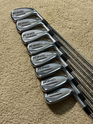 #ad Cobra KING Forged Tec 2020 Irons 4 GW 8 Clubs Steel Shafts Good Condition $489.99