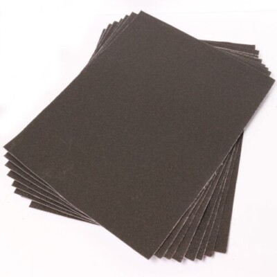 Fine Grit - Emery Cloth 9'' x 11'' Sanding Sheets (50 Sheets)
