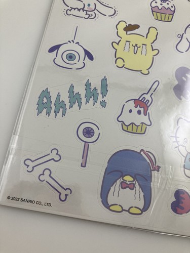NEU Sanrio Halloween Hello Kitty 4 Blatt Sand Löwe Hologramm Aufkleber Neu in Verpackung - Bild 4 von 11