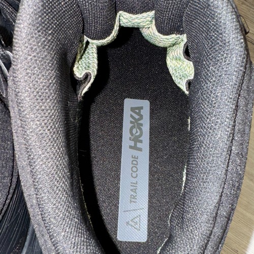Hoka One One Trail Code GTX Men's 10.5 Gore-Tex Hiking Boots Shoes Black Mid - Picture 8 of 24