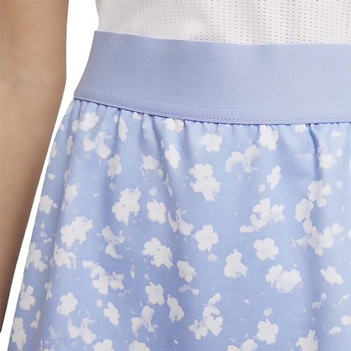Nike Youth Girls Victory Flouncy Print Skirt in Aluminium/Black/White - Picture 4 of 5