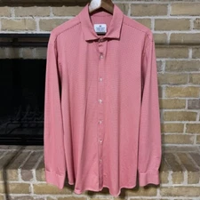 Mizzen + Main Mens Spinnaker Long Sleeve Red Check Shirt Size XXL 2XL