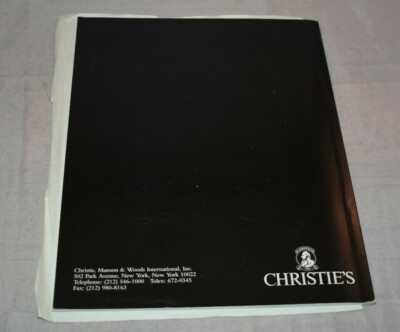 Christie's New York December 12, 1992 Arts & Crafts Catalog | eBay