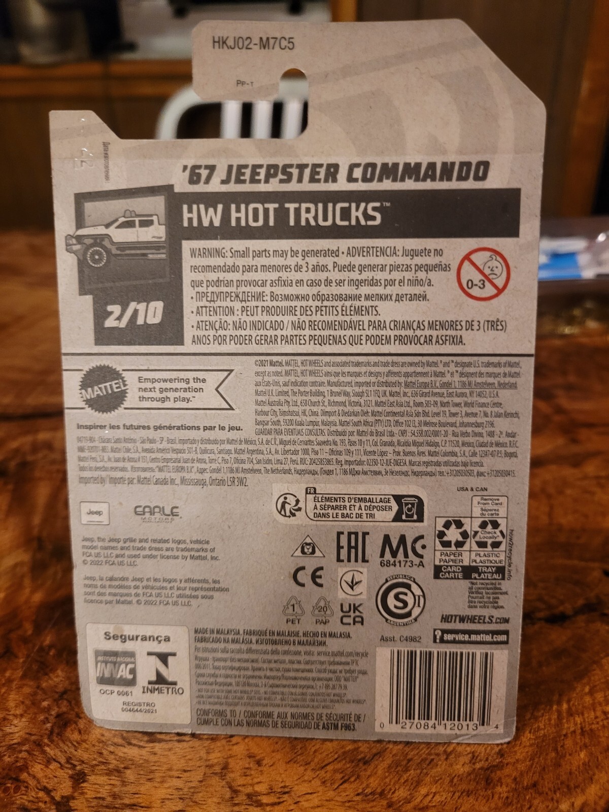 Hot Wheels Paint Drip Error 2023 67 Jeepster Commando with paint chip