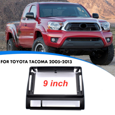 2 DIN 9inch for 05-13 Toyota Tacoma Dash Stereo Radio Fascia Panel Frame Trim
