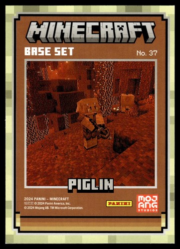 2024 Panini Minecraft #37 Piglin Base Set - Picture 2 of 2