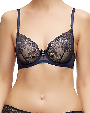 Dita Von Teese NAVY Fiamma Underwire Bra, US 32D, UK 32D