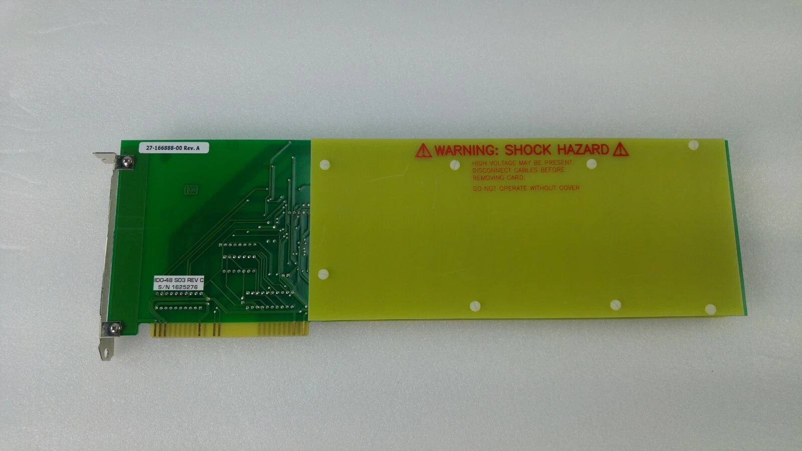 Back of the IDO-48 card with Novellus and IDO-48 S03 Rev C labels