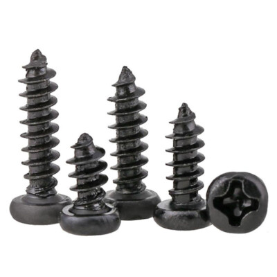 Round Head Screws Self Tapping Phillips Pan Screw M1 1.2 1.4 1.7 2 2.3 2.6 3