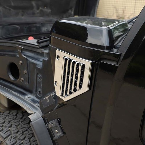 Fits For HUMMER H2 FRONT HOOD & SIDE AIR INTAKE VENT COVERS CHROME 2003-2009 US - Picture 5 of 24