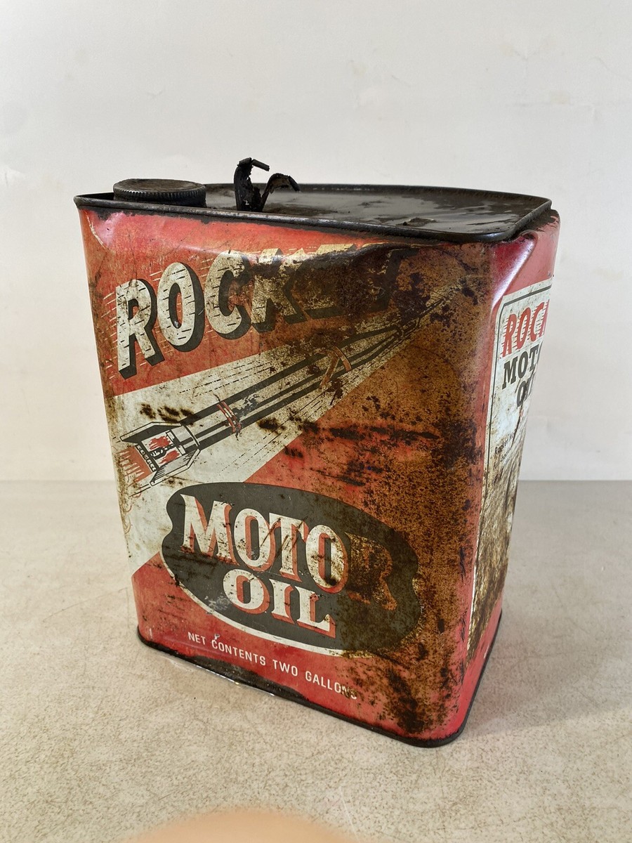 Pittsburgh Penn Co. Rocket 2 Gallon Motor Oil Can Vintage