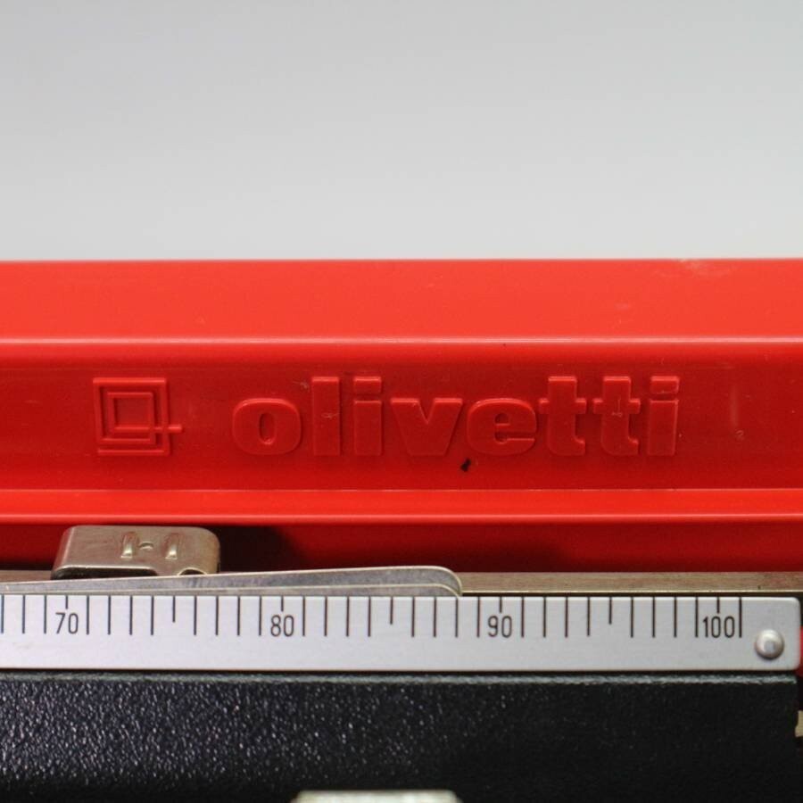 Olivetti Valentine Typewriter Red With Case RARE Used | eBay