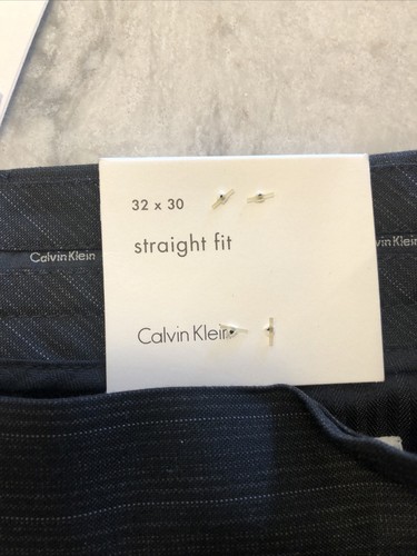 NEW NWT Calvin Klein Mens Straight Fit Dress Pants Sz 32x30 - Picture 2 of 12