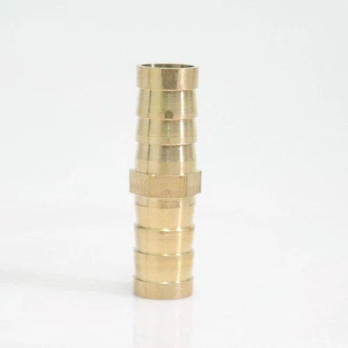 1/2" 12mm Hose Barb Mender Union Splicer Brass Fitting Gas Fuel Water 5pcs - Picture 3 of 3
