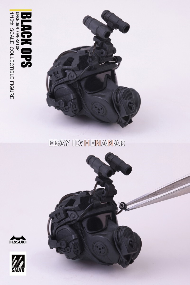 HASUKI 1/12 SALVO SA01 Black OPS Action Figure 6IN Model