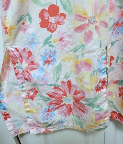 Vintage Floral Cotton Nightgown House Coat Dress Miss Elaine Small *READ - Picture 5 of 12