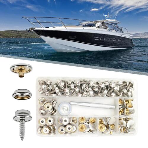 152 Pieces Heavy Duty Studs Screw Boat Canvas Snaps Fastener - Picture 1 of 4