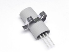 5x Transistor Insulating Silicon rubber TO-220 Tube Kit with Spring Clip