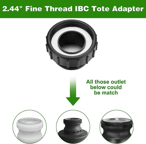 Adaptador de tanque de agua IBC de 275-330 galones 3/4" accesorios de latón conector de válvula - Imagen 9 de 12
