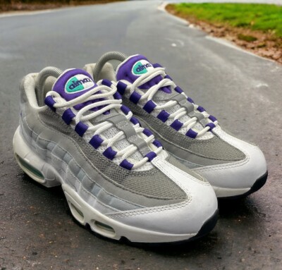 Nike AirMax 95 Grapes White Gray Classic OG Run Shoes Womens Size
