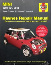 PRINTED BOOK 2002-2013 Mini Cooper/S Clubman/S Haynes Repair Service Manual 3165