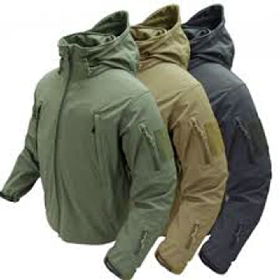 Chaqueta de combate Condor 602-498 Summit Soft Shell transpirable impermeable del ejército-marrón Foto 3 de 4