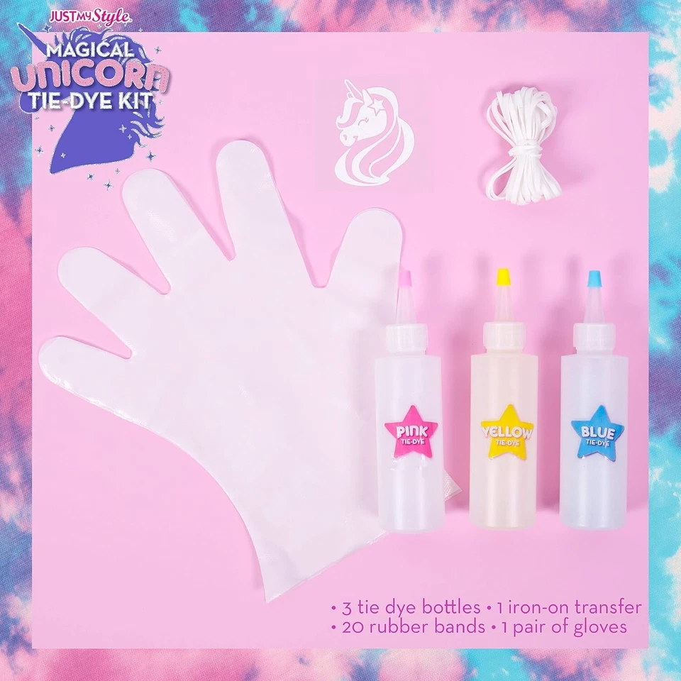 4x Tie Dye Kit - 12 Magical Colours with Gloves, Bands & Sheet for Arts & Crafts - Image 2 of 4
