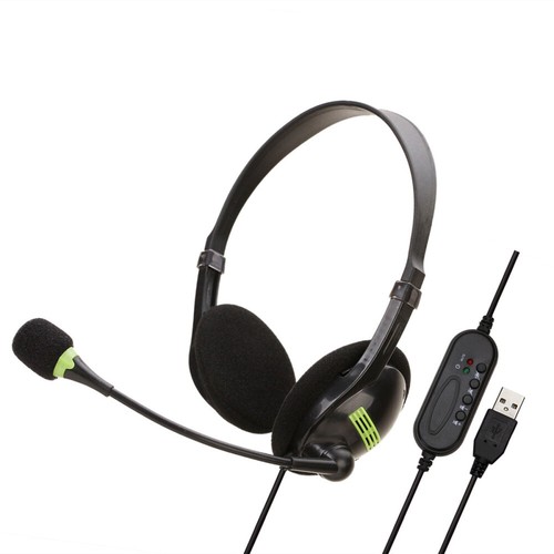 1.8M Wired Microphone Headset Calling 
