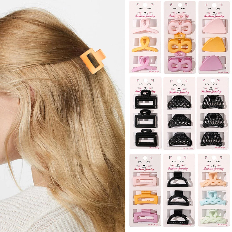 Small Hair Claw Clips Plastic Hair Clips For Thin Hair No-slip