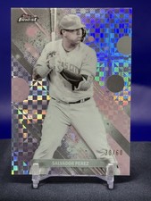 2025 Topps Finest - Common Salvador Perez #77 Pearl Checkerboard Refractor /60