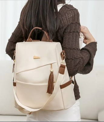 Women Anti Theft Backpack Purse Large Capacity Shoulder Bag Waterproof Travel Sc