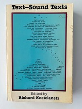 Text Sound Texts ~ Richard Kostelanetz ~ 1st ...