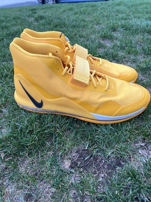 Nike Air Force Max  19 University TB Gold/Yellow Basketball Shoe Size 17.5